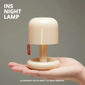 🌅 Mini Desktop Sunset Night Lamp | Creative USB Rechargeable Mushroom Style LED Night Light | Perfect for Coffee Bar & Home Decor
