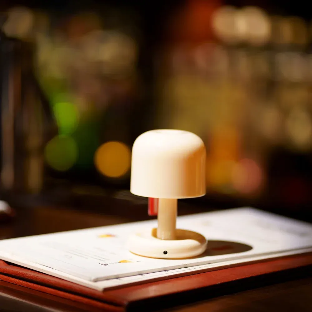 🌅 Mini Desktop Sunset Night Lamp | Creative USB Rechargeable Mushroom Style LED Night Light | Perfect for Coffee Bar & Home Decor