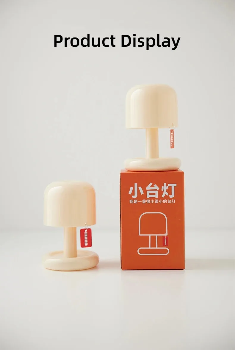 🌅 Mini Desktop Sunset Night Lamp | Creative USB Rechargeable Mushroom Style LED Night Light | Perfect for Coffee Bar & Home Decor