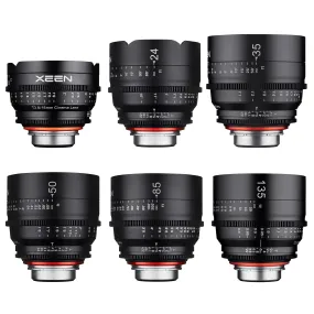 16, 24, 35, 50, 85, 135mm XEEN Pro Cinema Lens Bundle