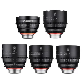 16, 24, 35, 50, 85mm XEEN Pro Cinema Lens Bundle