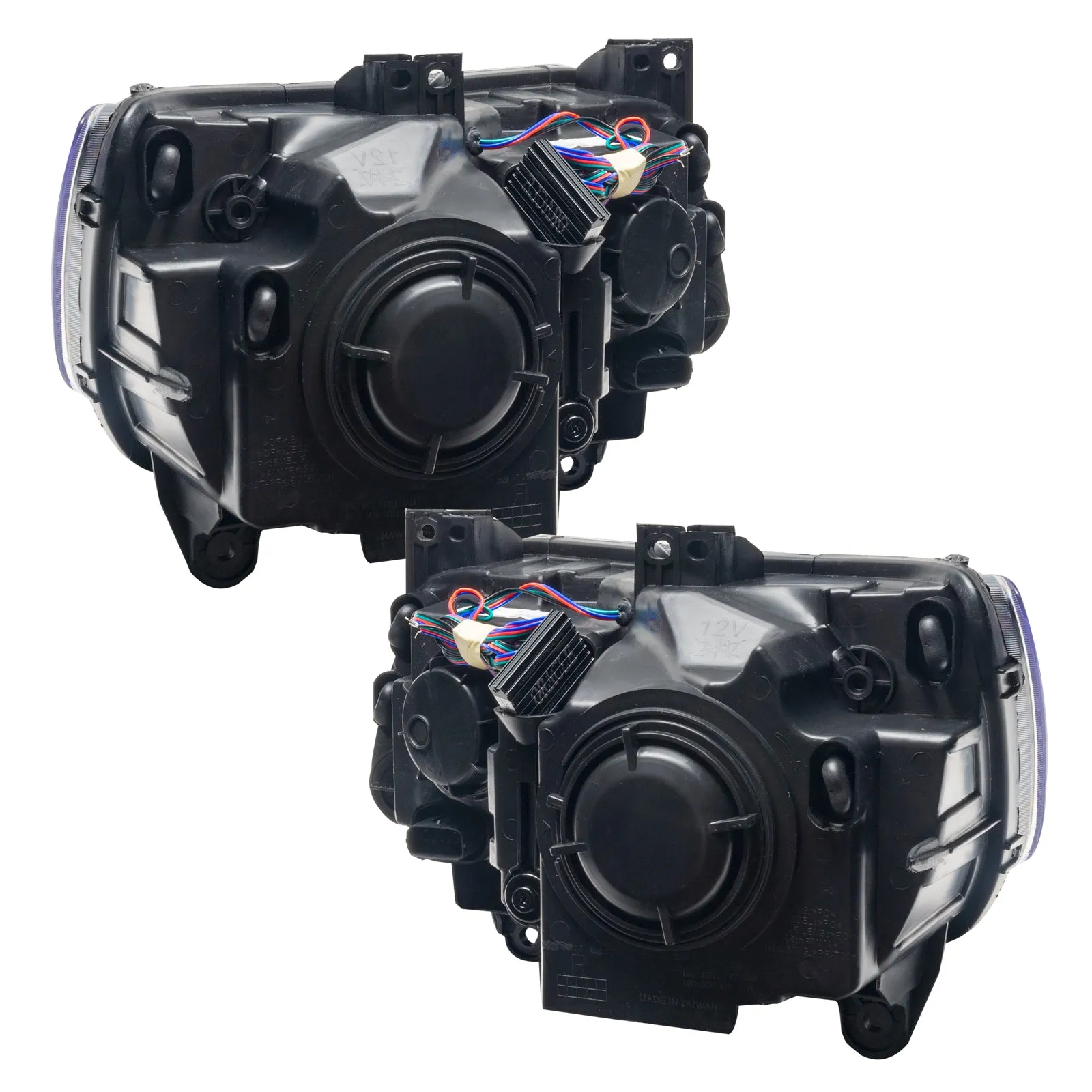 2011-2014 Chrysler 300C NON HID Pre-Assembled Headlights - Black Housing