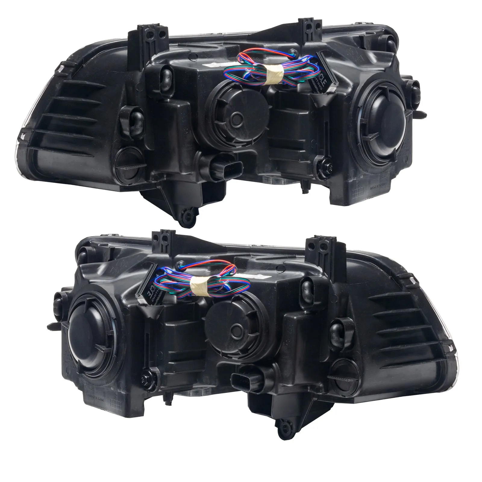 2011-2014 Chrysler 300C NON HID Pre-Assembled Headlights - Black Housing
