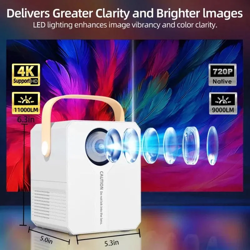 2024 Latest 4K Home Ultra HD 5G Projector