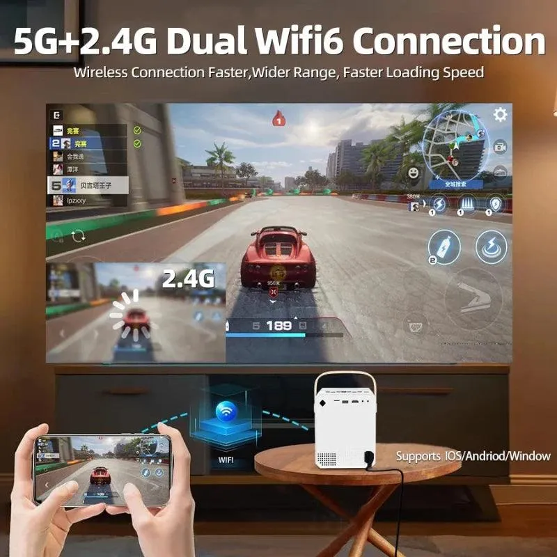 2024 Latest 4K Home Ultra HD 5G Projector