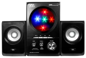 2.1 Powered Multimedia Speaker with Disco Ball and Bluetooth Connectivity