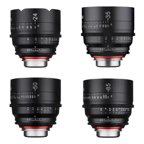 24, 35, 50, 85mm XEEN Pro Cinema Lens Bundle