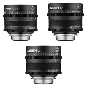 24, 50, 85mm XEEN CF Pro Cinema Lens Bundle