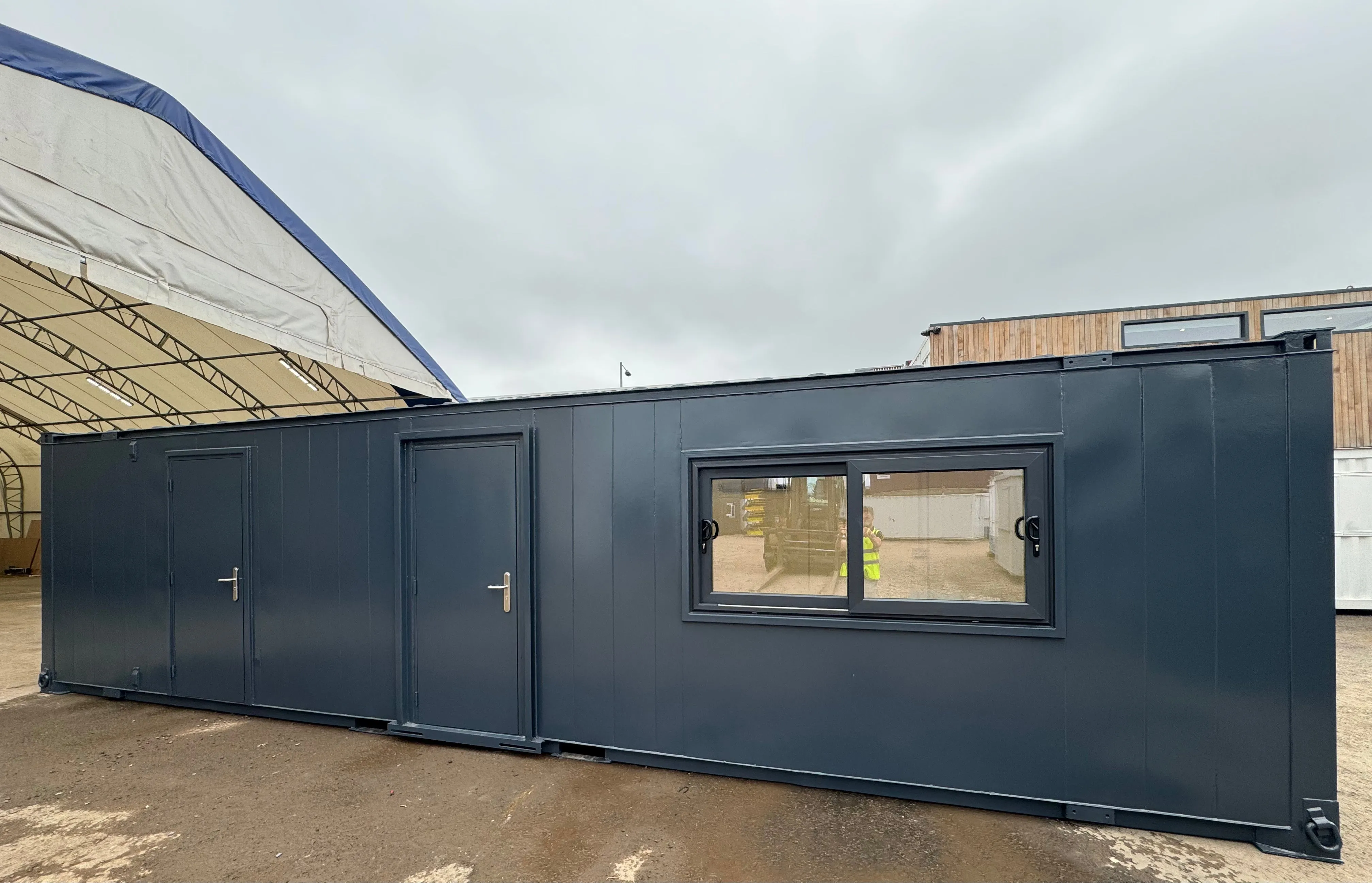 32x10ft Cabin | CUSTOM | Canteen / Office | 2 Rooms | Anti-Vandal Cabin | Portable Building | No 1129