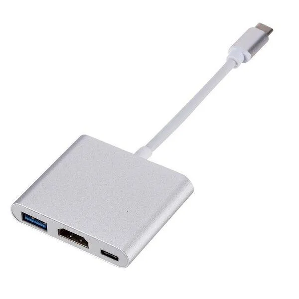 4K  3 In 1 USB-C To HDTV Adapter Cable-F0-6161
