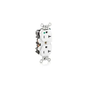8300-W Leviton Duplex Receptacle, 20 Amp, 125 Volt - White