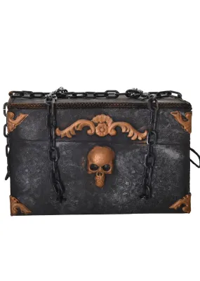 Animated Moving and Light Up Treasure Chest Halloween Decoration
