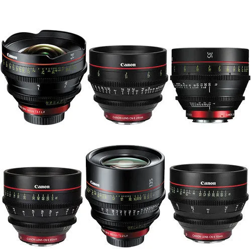 Canon Cine 6 Lens Kit - EF Mount