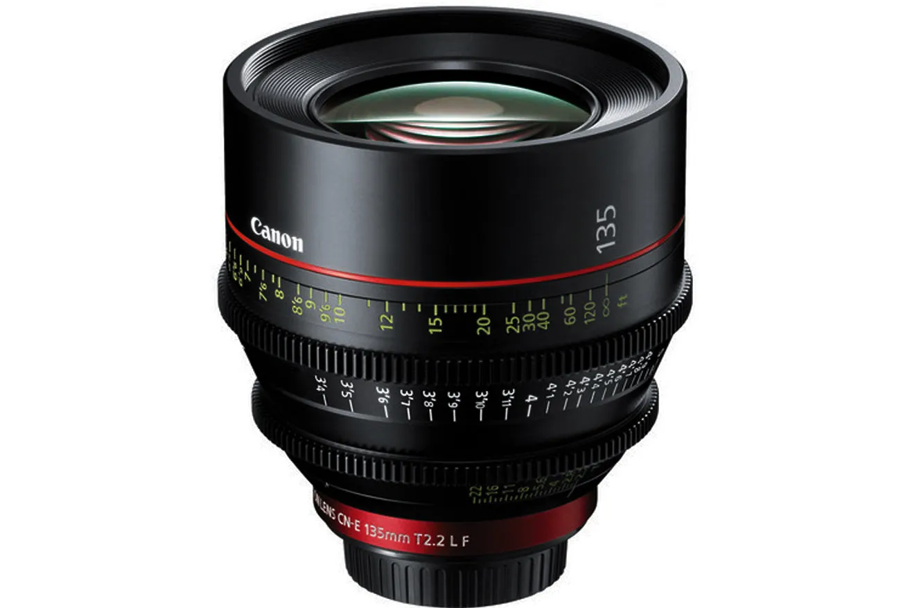 Professional Canon CN-E 135mm T2.2 L F Cinema Prime Lens with EF Mount