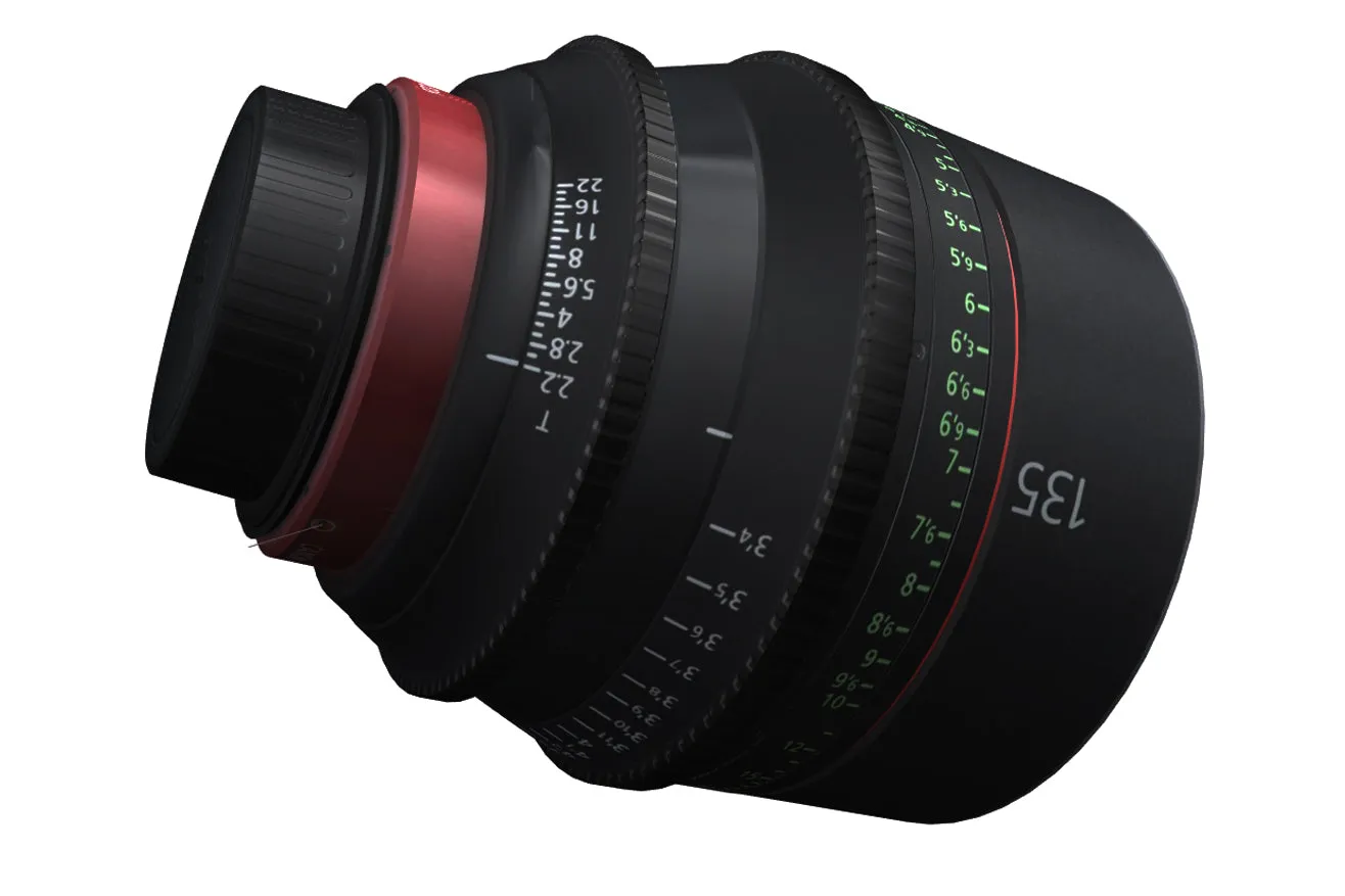 Professional Canon CN-E 135mm T2.2 L F Cinema Prime Lens with EF Mount