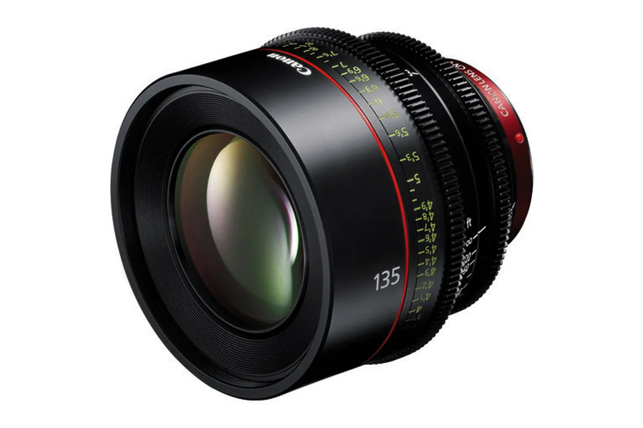 Professional Canon CN-E 135mm T2.2 L F Cinema Prime Lens with EF Mount