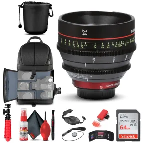 Canon CN-E 24mm T1.5 L F Cinema Prime Lens (EF Mount) 6569B001   BackPack   More