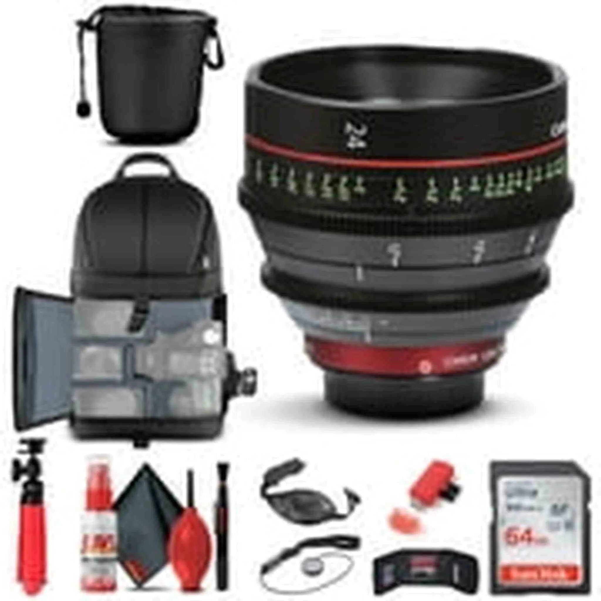 Canon CN-E 24mm T1.5 L F Cinema Prime Lens (EF Mount) 6569B001   BackPack   More