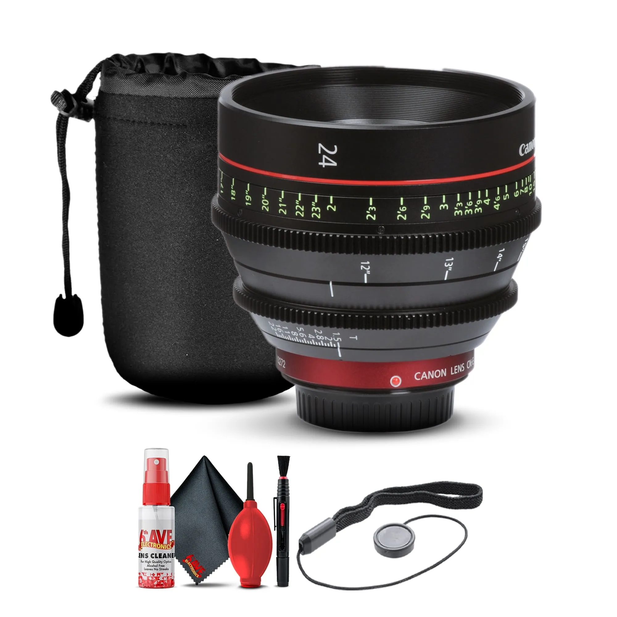 Canon CN-E 24mm T1.5 L F Cinema Prime Lens (EF Mount) (6569B001)   More