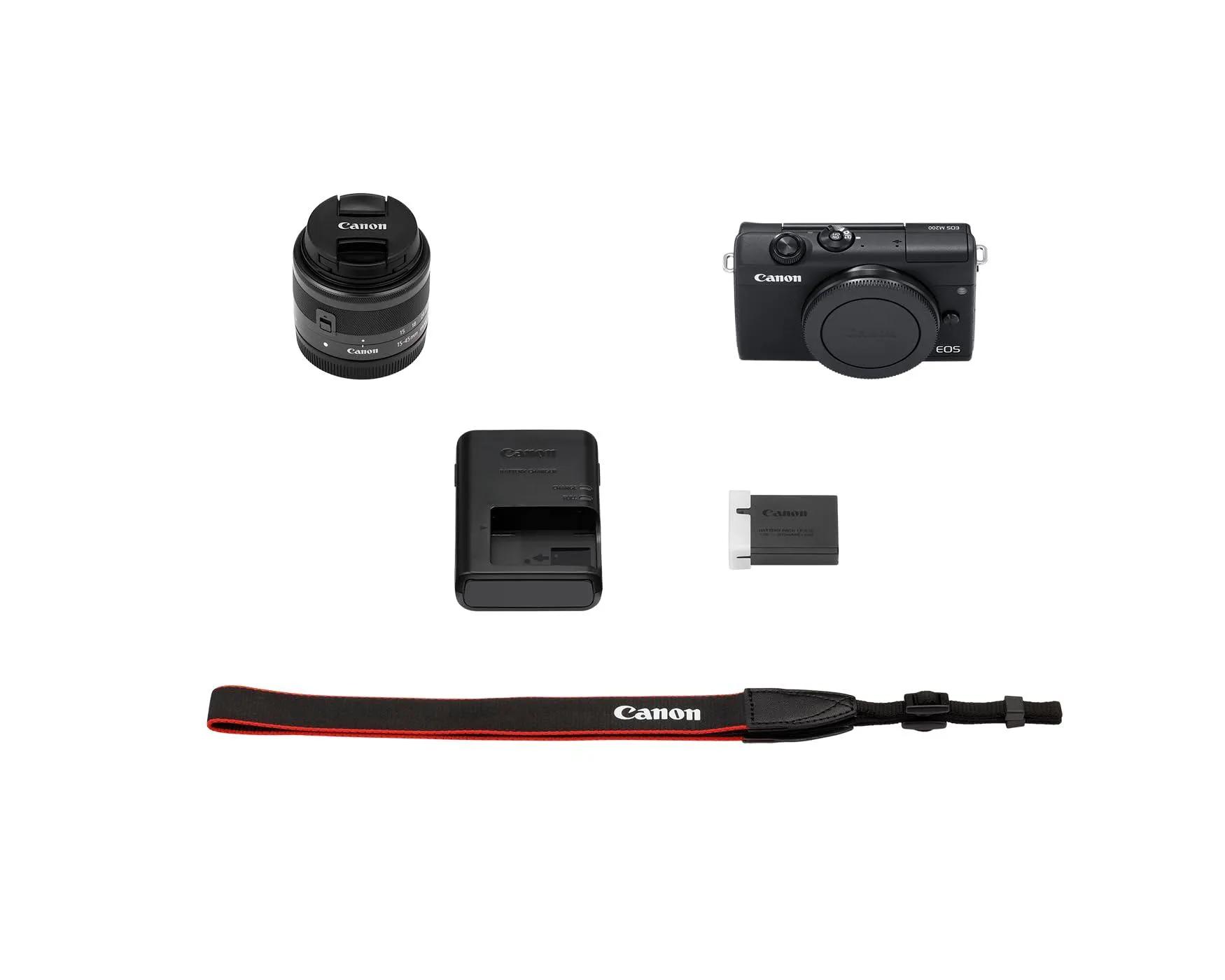 Canon EOS M200 Compact Mirrorless Digital Vlogging Camera with EF-M 15-45mm lens