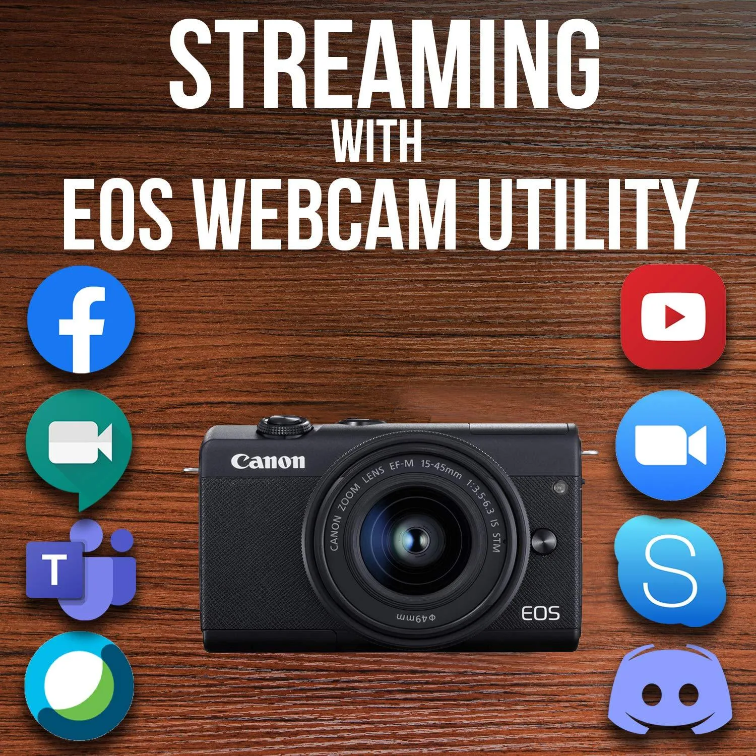 Canon EOS M200 Compact Mirrorless Digital Vlogging Camera with EF-M 15-45mm lens