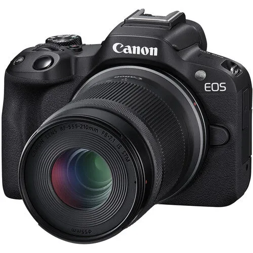 Canon EOS R50 Mirrorless Camera, RF-S 18-45mm f/4.5-6.3 IS STM   RF-S 55-210mm f/5-7.1 IS STM