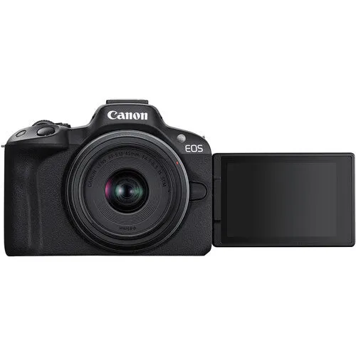 Canon EOS R50 Mirrorless Camera, RF-S 18-45mm f/4.5-6.3 IS STM   RF-S 55-210mm f/5-7.1 IS STM