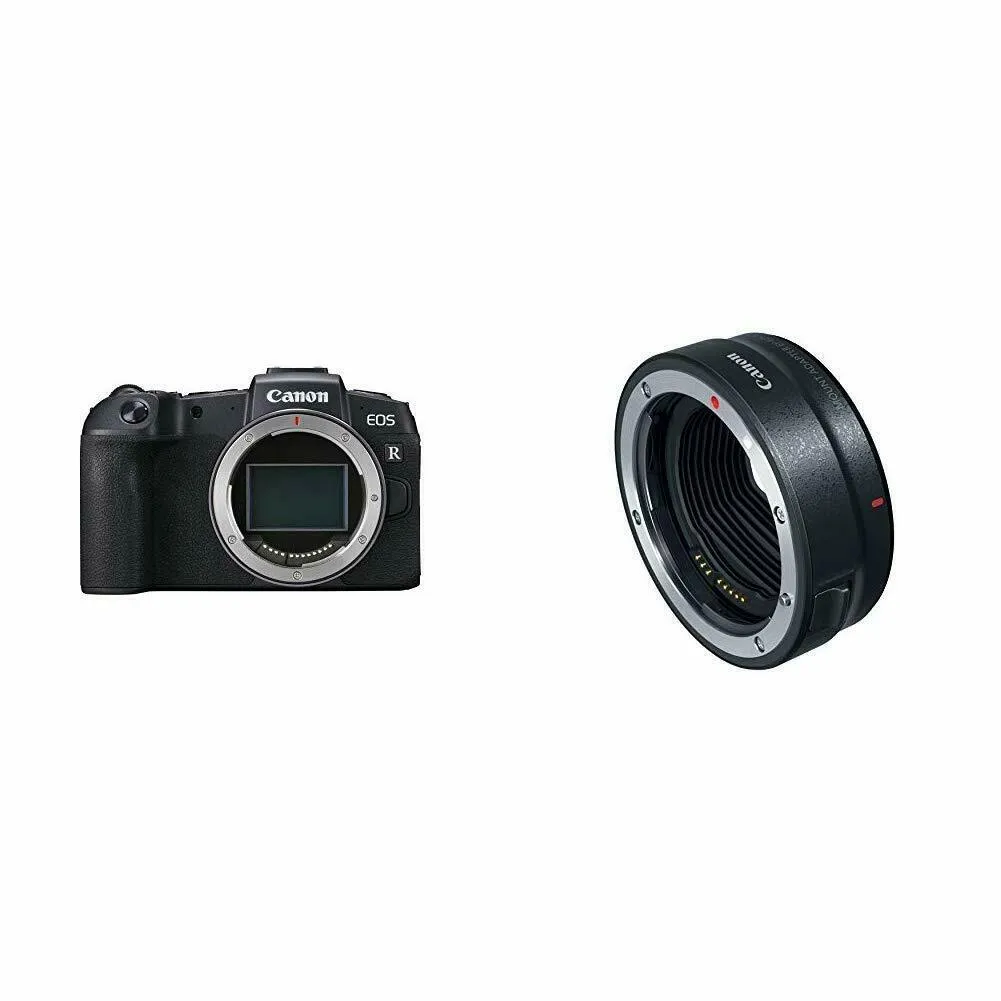 Canon EOS RP Mirrorless Camera Body   Canon Mount Adapter EF-EOS R