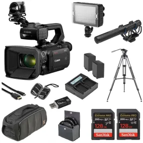 Canon XA75 4K UHD 1" Sensor Compact Pro 15x Zoom Camcorder With Premium Accessories Premium Bundle