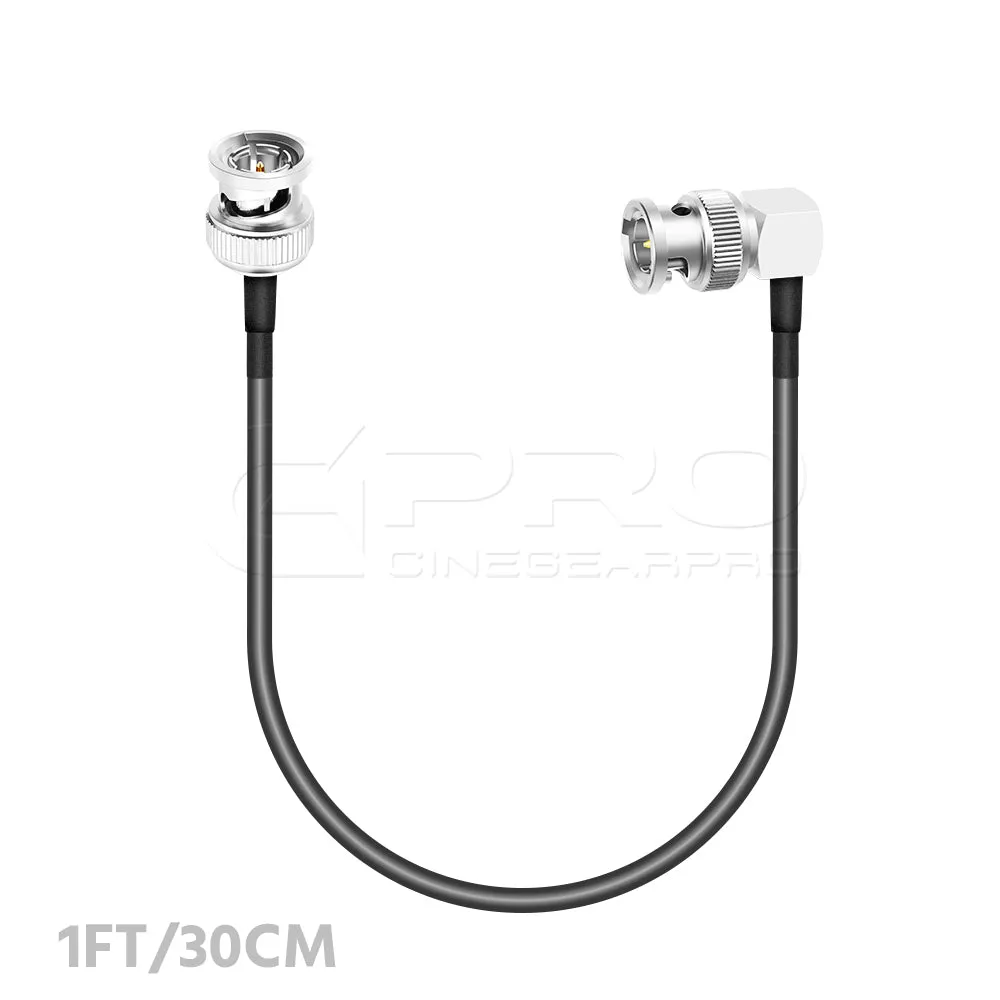 CGPro 12G SDI Cable BNC to Right Angle BNC UHD 4K