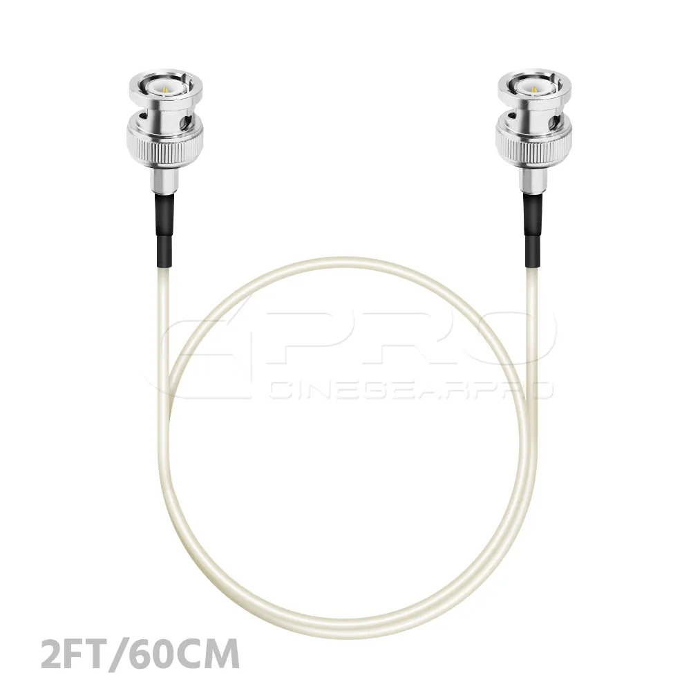 CGPro Ultra-Thin 12G-SDI BNC to BNC 4K RAW UHD Digital Cinema Video Coaxial Cable