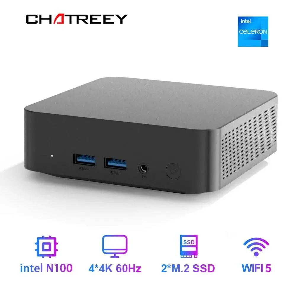 Chatreey T9 Mini PC: Dual SSD, 4K Visuals, RGB Lighting & Intel Processor
