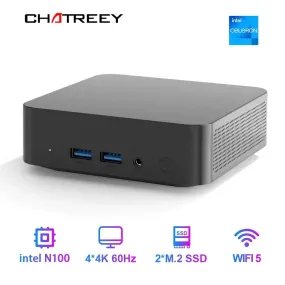 Chatreey T9 Mini PC: Dual SSD, 4K Visuals, RGB Lighting & Intel Processor