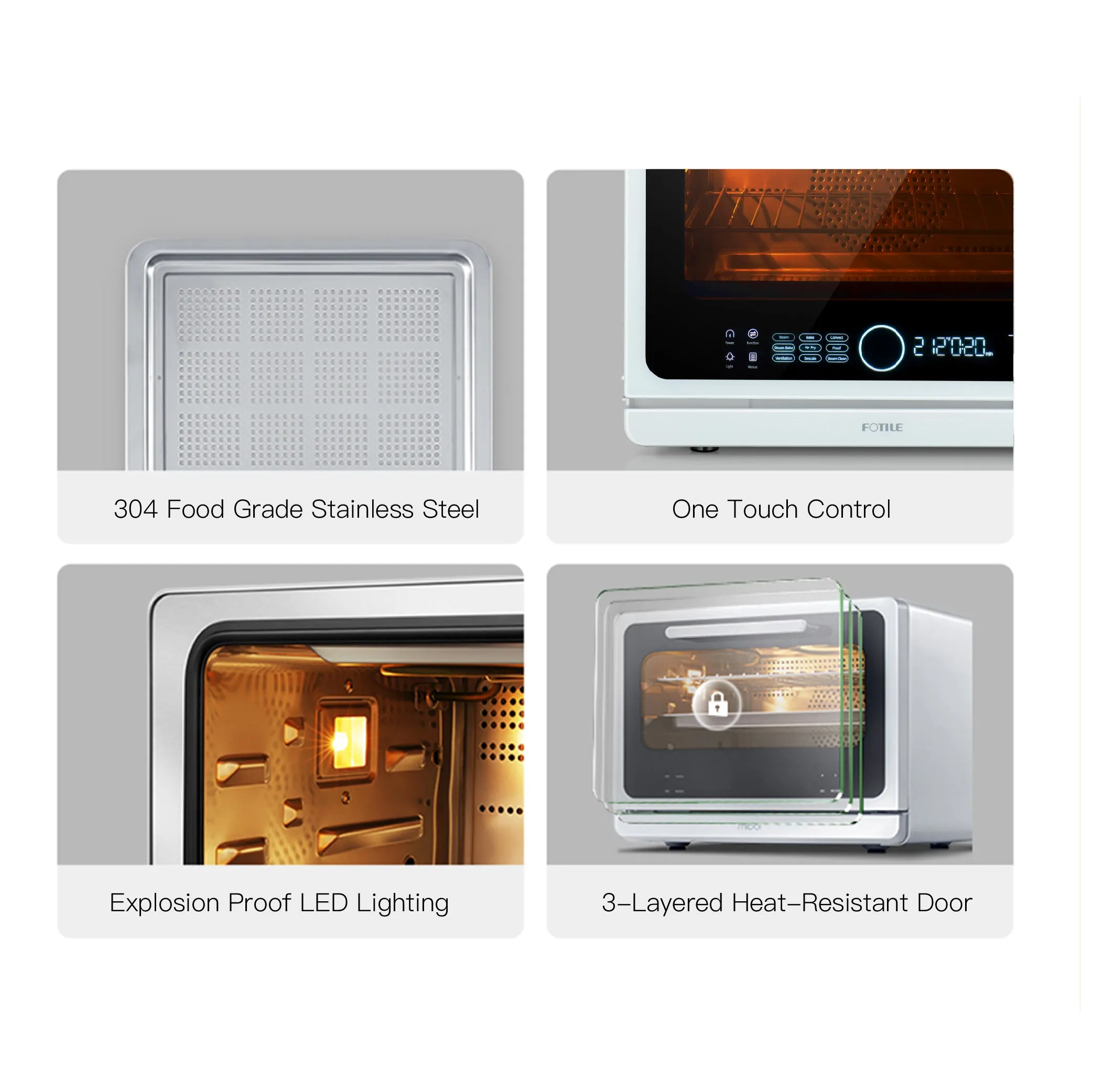 ChefCubii Series 4-in-1 Steam-Combi Oven with Touchscreen