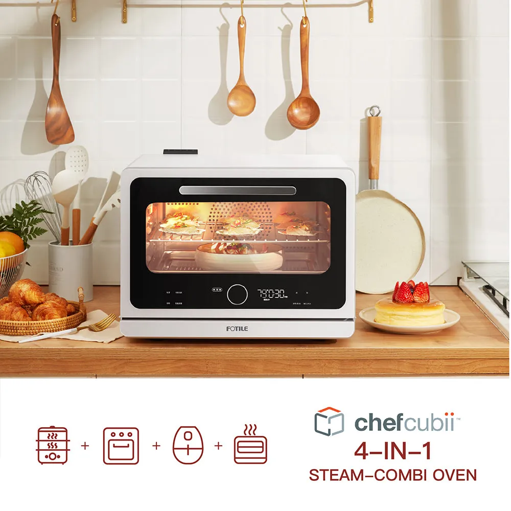 ChefCubii Series 4-in-1 Steam-Combi Oven with Touchscreen
