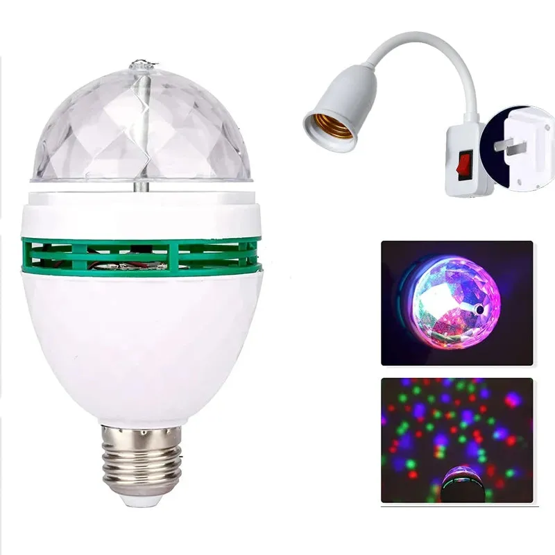 Colorful E27 Rotating Atmosphere 360 Magic Ball.