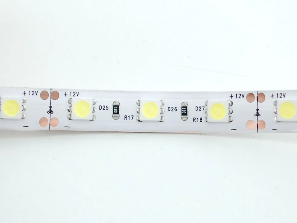 Cool White LED Weatherproof Flexi-Strip 60 LED - (1 m)