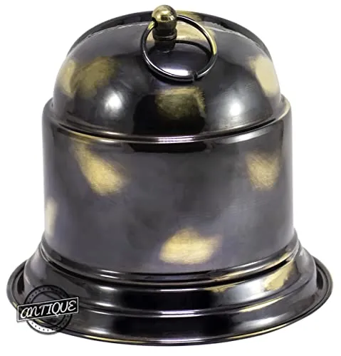 Desk Clock for Home/Office Antique Look Brass Made Gimbals Helmet Table Top Ship/Boat