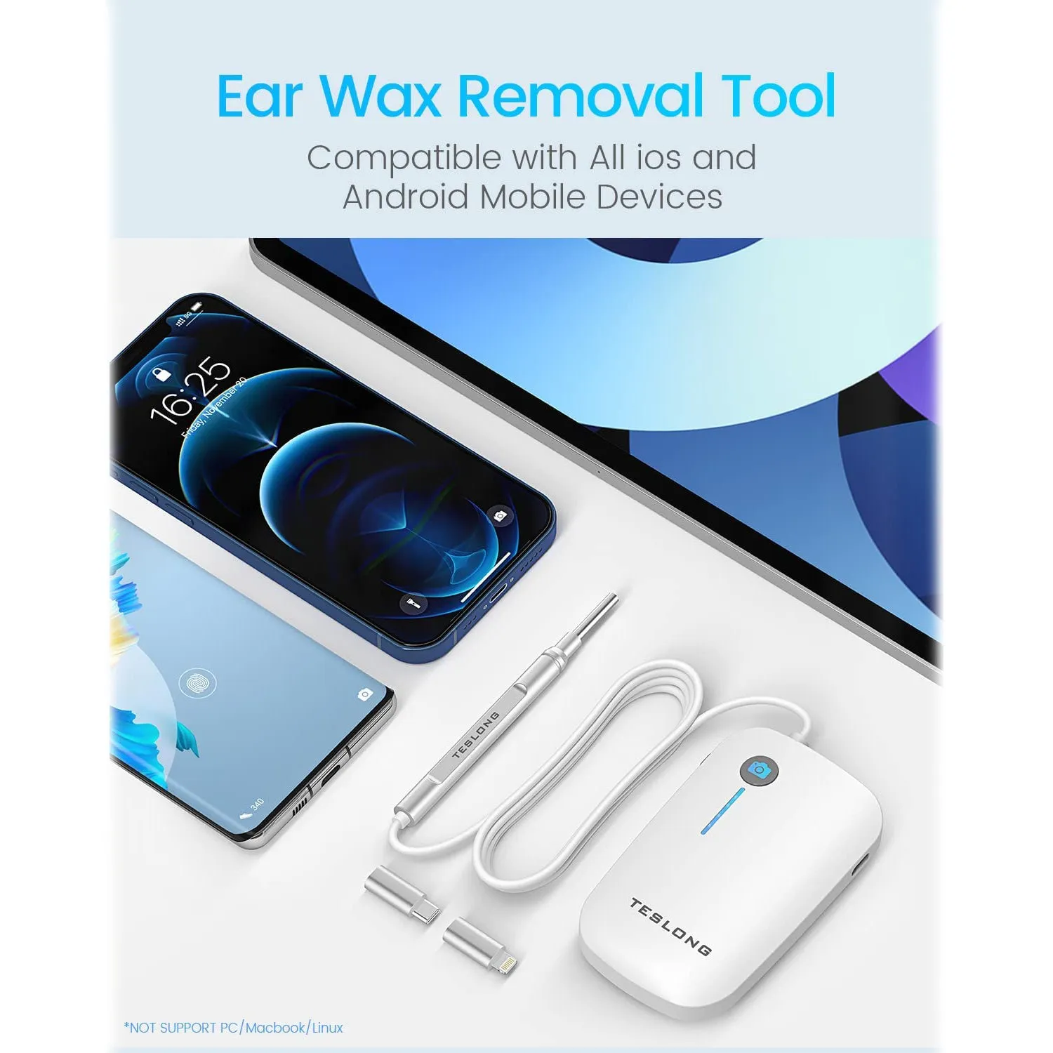 Digital Otoscope Camera with Light
