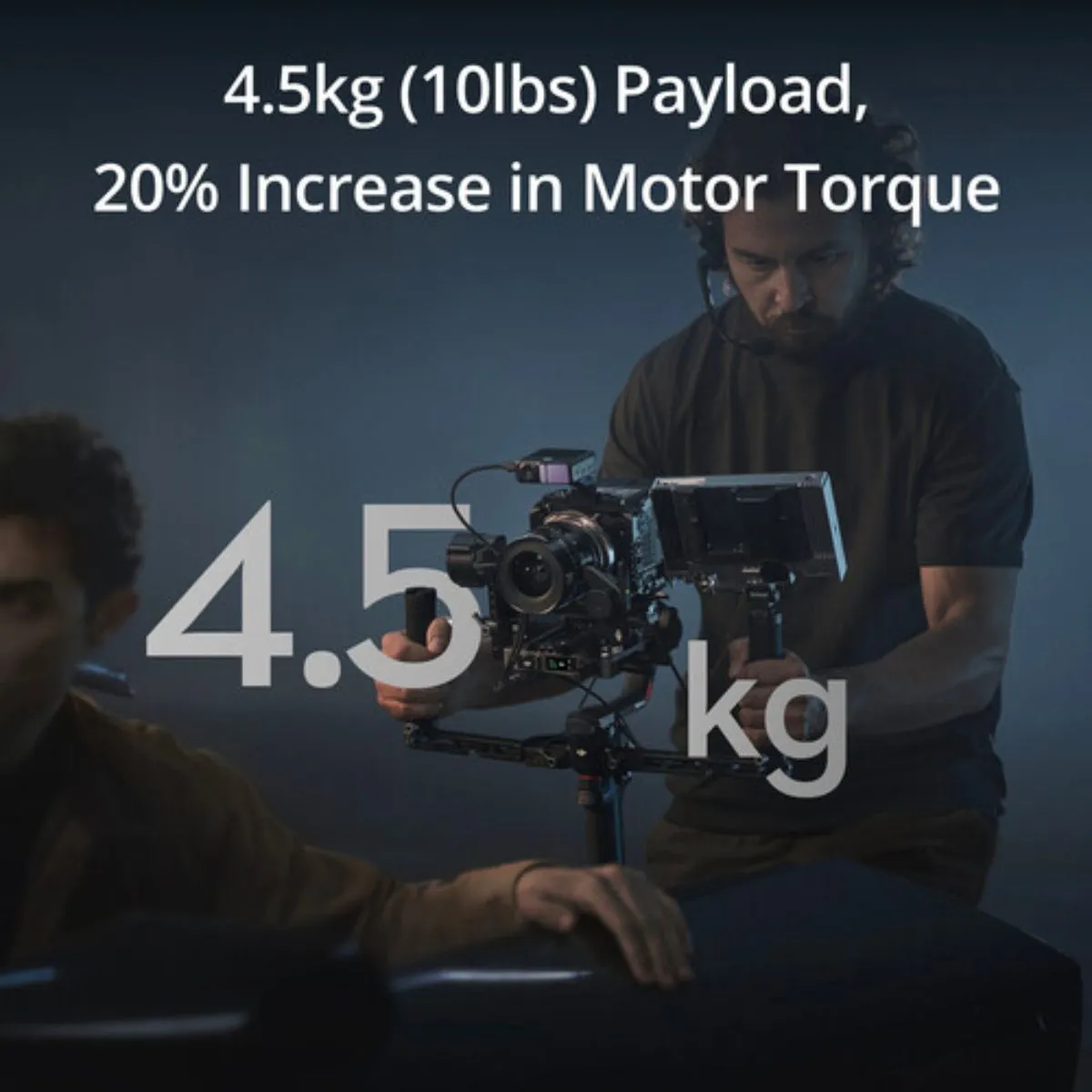 DJI Ronin RS 4 Pro Combo 3-Axis Camera Gimbal Stabilizer w/ Image Transmitter, Focus Pro Motor, LIDAR Focus, 4.5Kg Max Payload, Carbon Fiber Axis Arms 2nd Gen Auto Locks, 13Hr Operating Time & OLED Touchscreen Control for DSLR Mirrorless