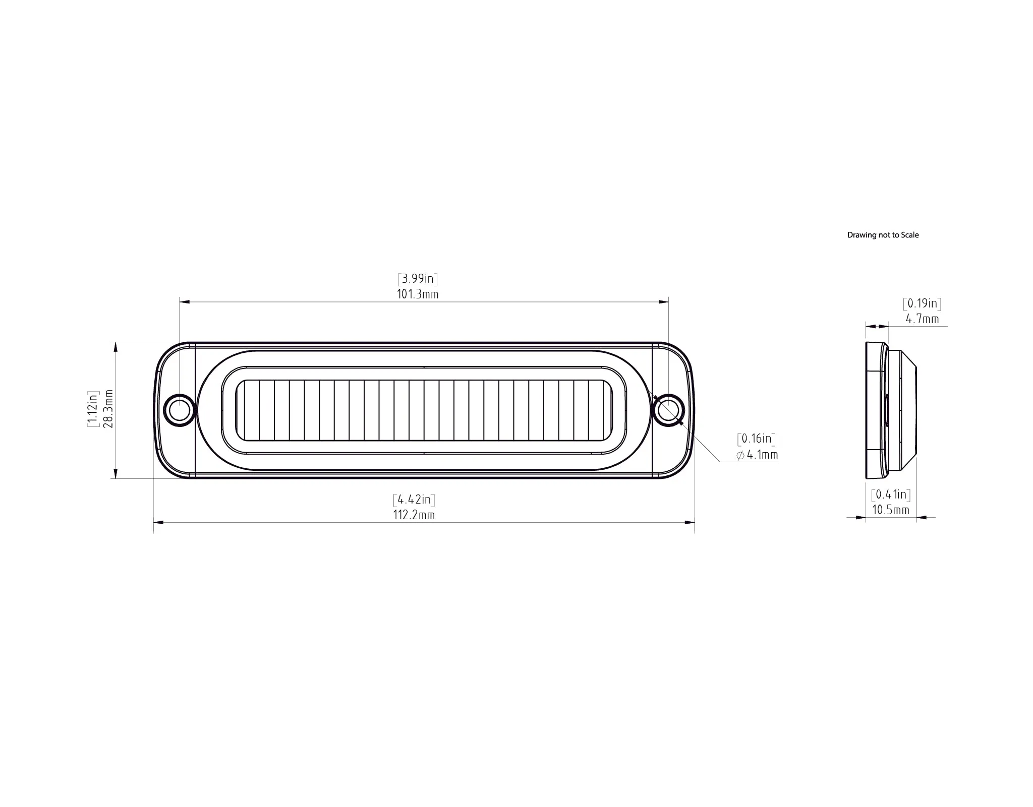 DRL Visibility Lighting Kit with Offset Mount - White or Amber