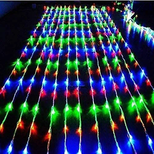 Dwarakesh Enterprises® 1 high Brightness Waterproof Waterfall 150 Led Water Dropping Simulation Hanging led tealight Candle for Home Decoration (8 Modes,11 * 7 feet)