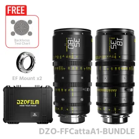 DZOFILM CATTA ACE 18-35 & 35-80mm T2.9 FF Cine Zoom Dual Lens Bundle PL&EF interchangeable Mount