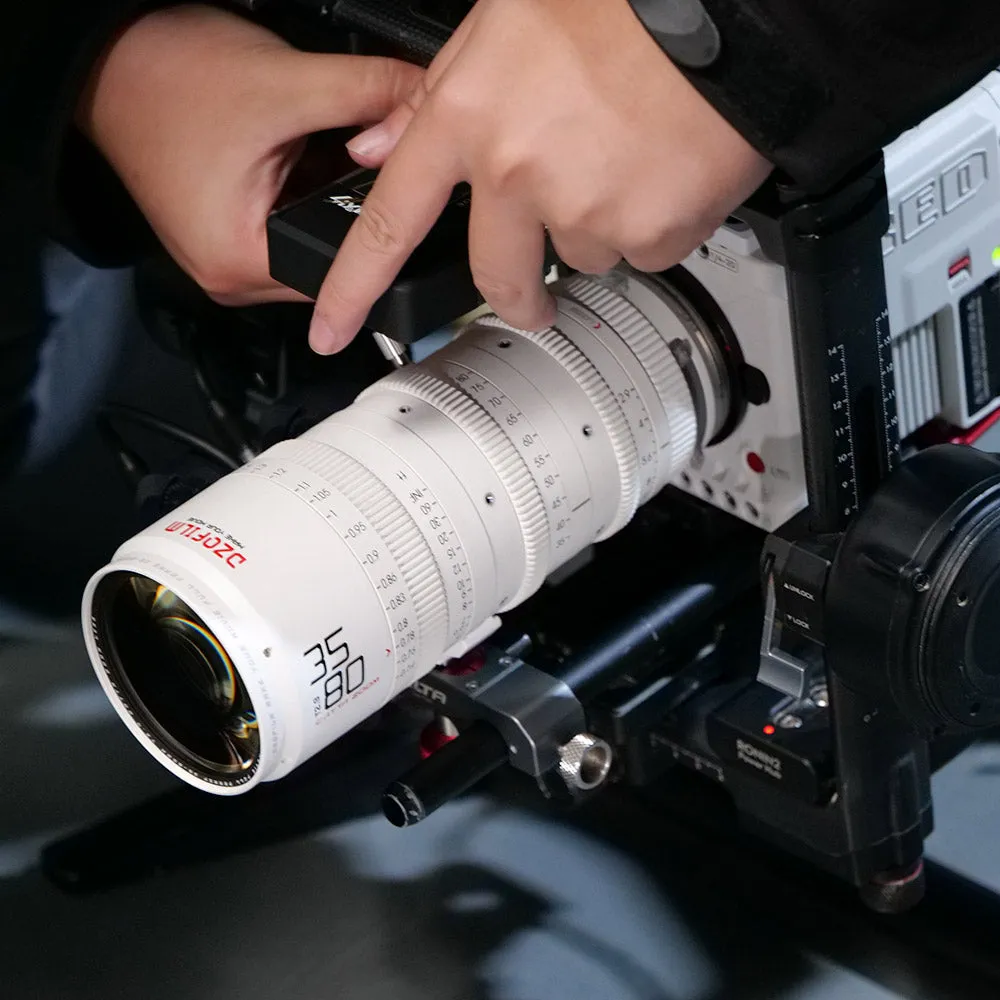 DZOFILM CATTA ZOOM 35-80mm T2.9 Full Frame Cine Zoom Lens E/RF/L/Z/X Mount (White/Black)