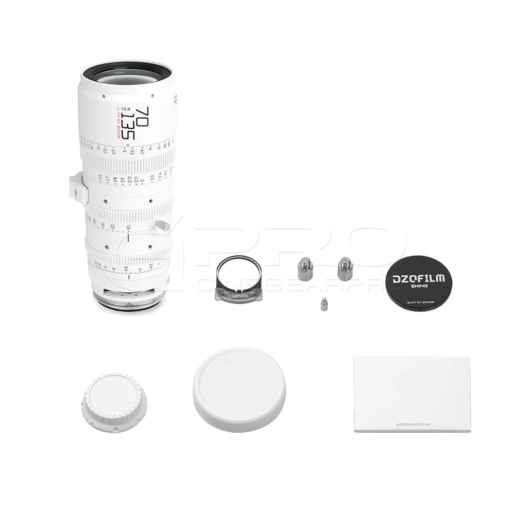 DZOFILM CATTA ZOOM FF 70-135mm T2.9 Full Frame Cine Zoom Lens E/RF/L/Z/X Mount (White/Black)
