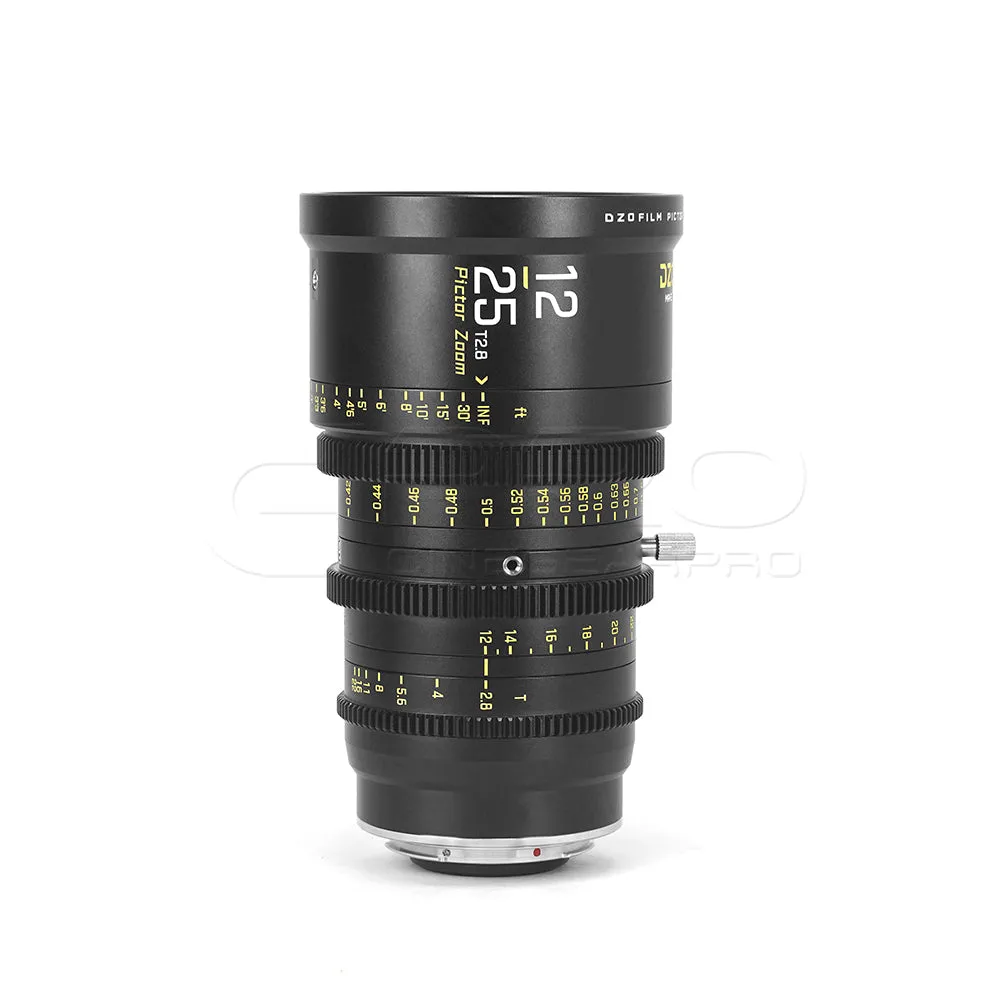 DZOFILM Pictor Zoom 12-25mm T2.8 Super35 Cinema Lens (PL&EF interchangeable Mount, Black)