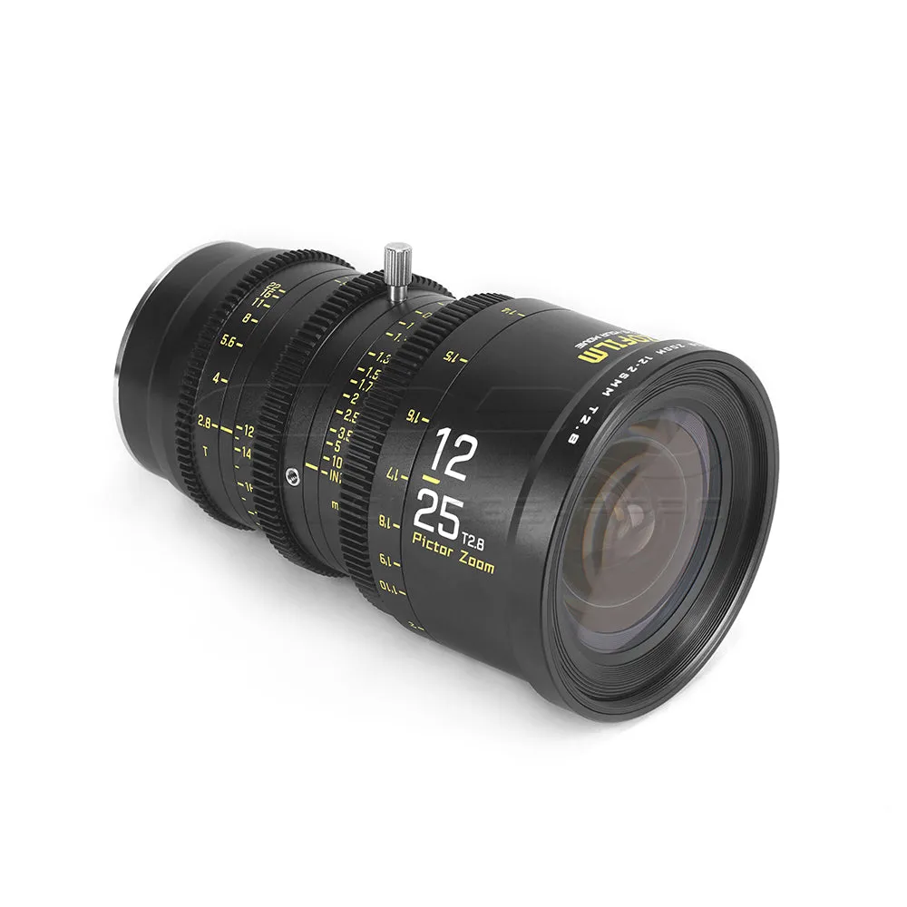 DZOFILM Pictor Zoom 12-25mm T2.8 Super35 Cinema Lens (PL&EF interchangeable Mount, Black)