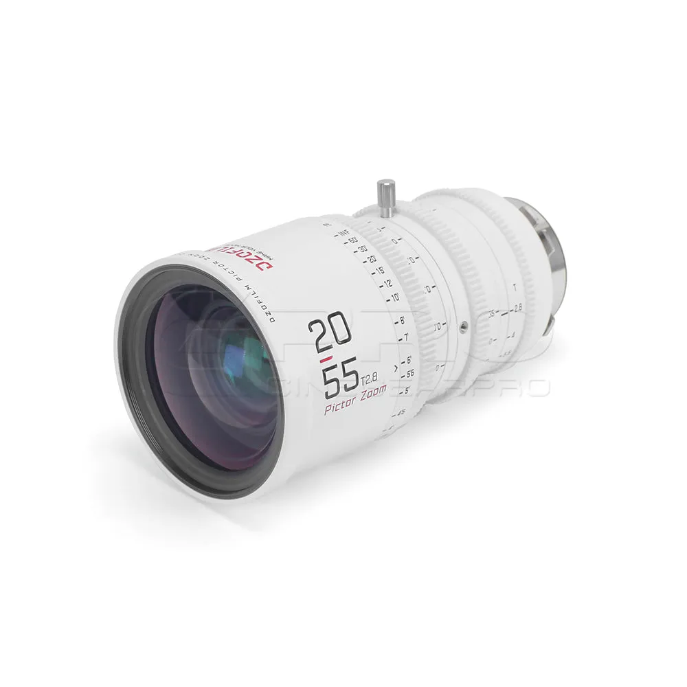 DZOFILM Pictor Zoom Dual Lens Bundle 20-55mm   50-125mm T2.8 Limited Edition (PL&EF interchangeable Mount, White)