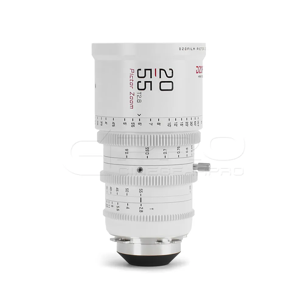 DZOFILM Pictor Zoom Dual Lens Bundle 20-55mm   50-125mm T2.8 Limited Edition (PL&EF interchangeable Mount, White)