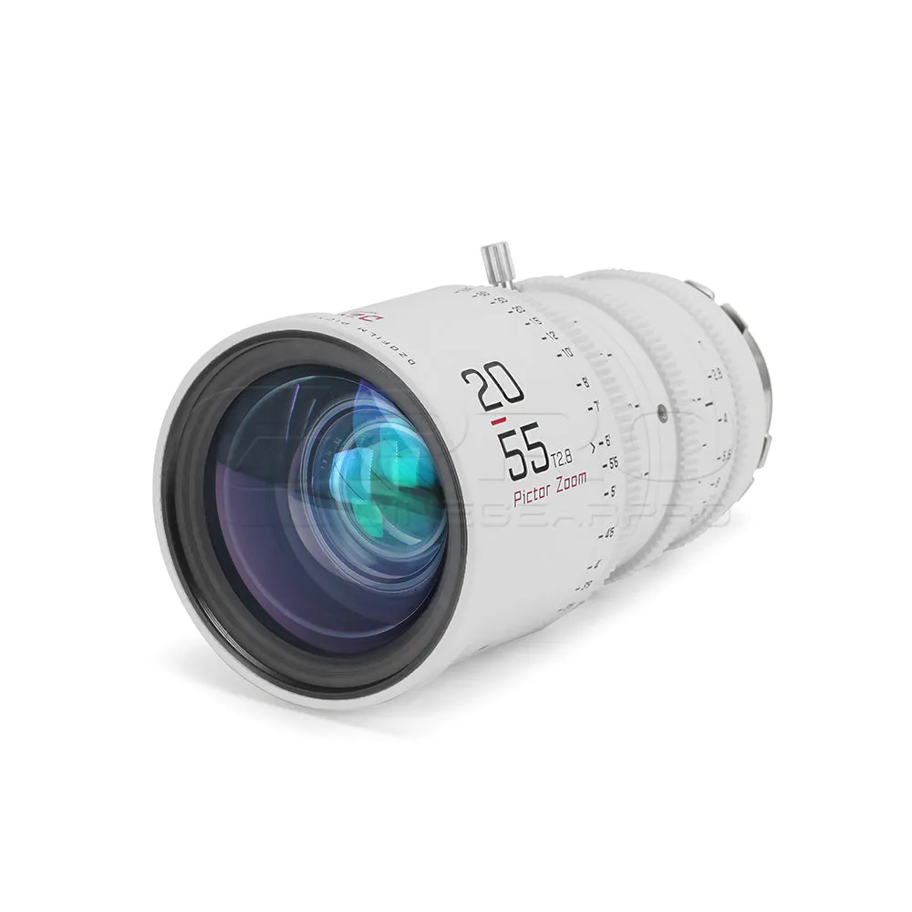 DZOFILM Pictor Zoom Dual Lens Bundle 20-55mm   50-125mm T2.8 Limited Edition (PL&EF interchangeable Mount, White)